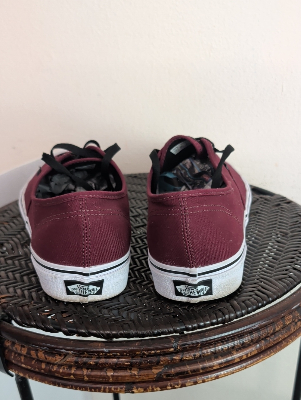 Vans Burgundy Red Shoes Men Size 11.5 - Picture 8 of 10